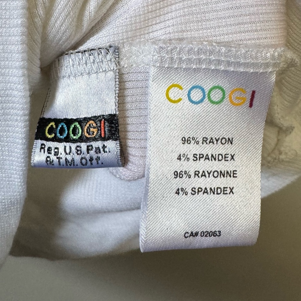 COOGI women’s white ribbed beaded sequin short sleeve Y2K t-shirt - Picture 6 of 6